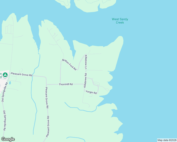 map of restaurants, bars, coffee shops, grocery stores, and more near 238 Killebrew Road in Springville