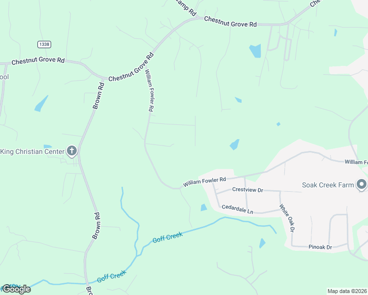 map of restaurants, bars, coffee shops, grocery stores, and more near 1060 Wilburn Lane in King