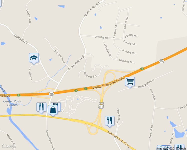 map of restaurants, bars, coffee shops, grocery stores, and more near 127 Chipwood Dr in Hendersonville
