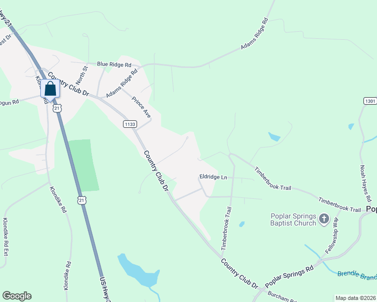 map of restaurants, bars, coffee shops, grocery stores, and more near 120 Club Haven Drive in State Road