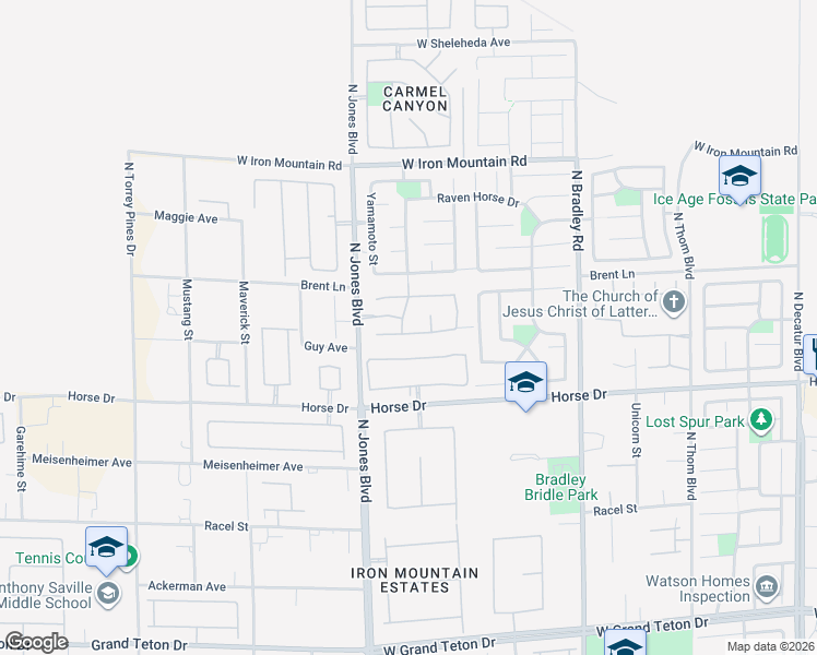 map of restaurants, bars, coffee shops, grocery stores, and more near 8508 Canyon Ranch Street in Las Vegas