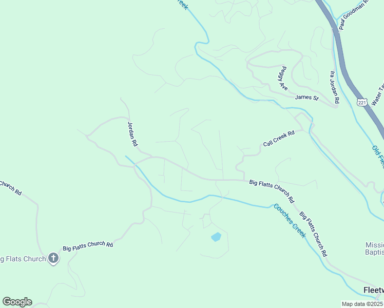 map of restaurants, bars, coffee shops, grocery stores, and more near 184 Big Flats Moretz Road in Fleetwood