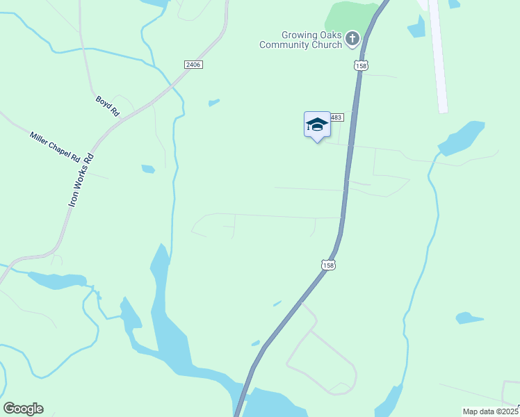 map of restaurants, bars, coffee shops, grocery stores, and more near 251 Link Road in Reidsville