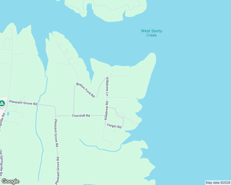 map of restaurants, bars, coffee shops, grocery stores, and more near 238 Killebrew Road in Springville