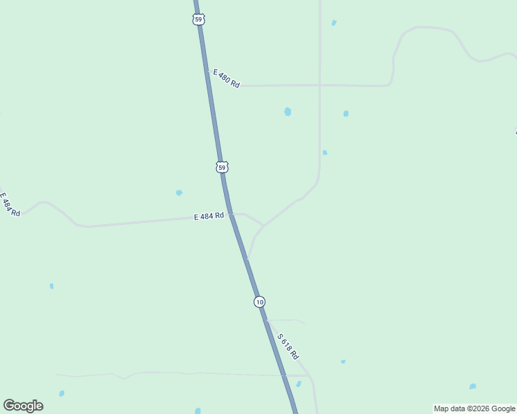 map of restaurants, bars, coffee shops, grocery stores, and more near 12702 East 484 Road in Jay