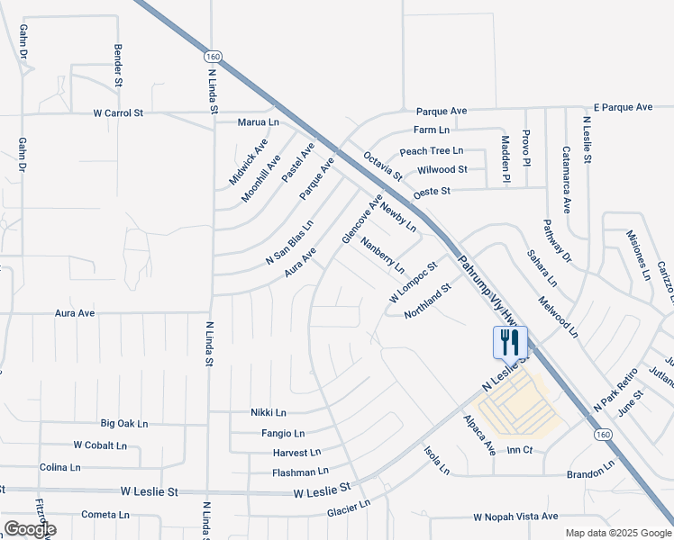 map of restaurants, bars, coffee shops, grocery stores, and more near 6680 Gallup Court in Pahrump