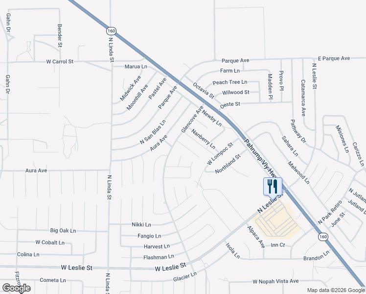 map of restaurants, bars, coffee shops, grocery stores, and more near 6670 Gallup Court in Pahrump