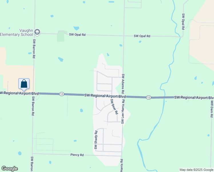 map of restaurants, bars, coffee shops, grocery stores, and more near 6306 Southwest Shady Side Avenue in Bentonville