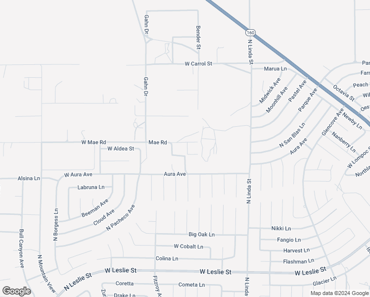 map of restaurants, bars, coffee shops, grocery stores, and more near 1311 Mae Road in Pahrump