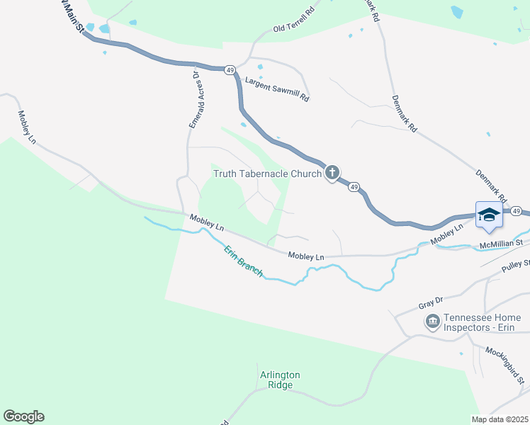 map of restaurants, bars, coffee shops, grocery stores, and more near 25 Wolfe Lane in Erin