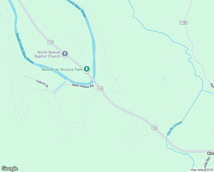 map of restaurants, bars, coffee shops, grocery stores, and more near 8429 North Carolina 163 in West Jefferson
