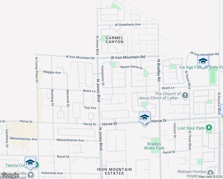 map of restaurants, bars, coffee shops, grocery stores, and more near 5907 Delonee Skies Avenue in Las Vegas