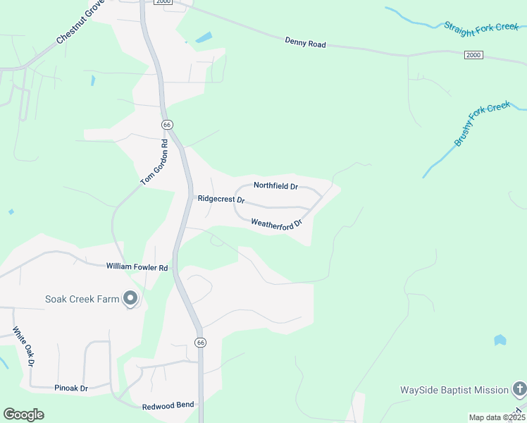 map of restaurants, bars, coffee shops, grocery stores, and more near 322 Ridgecrest Drive in King