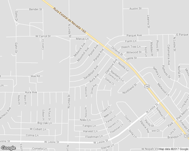 map of restaurants, bars, coffee shops, grocery stores, and more near 6670 Aura Avenue in Pahrump