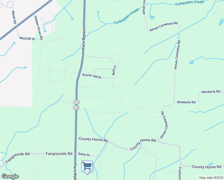 map of restaurants, bars, coffee shops, grocery stores, and more near 16 Laurel Lane in Paris