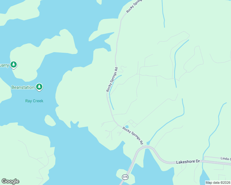 map of restaurants, bars, coffee shops, grocery stores, and more near 132 Rhondas Way in Bean Station