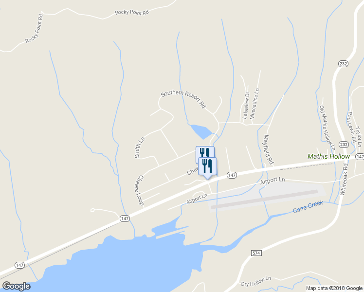 map of restaurants, bars, coffee shops, grocery stores, and more near 405 Cheree Loop in Stewart