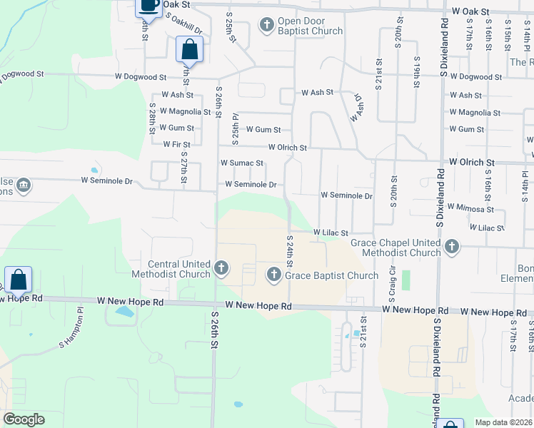map of restaurants, bars, coffee shops, grocery stores, and more near in Rogers