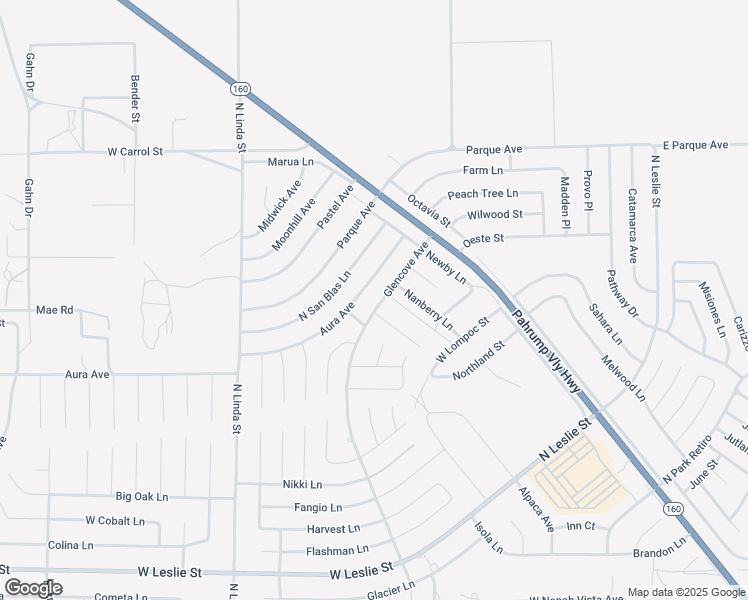 map of restaurants, bars, coffee shops, grocery stores, and more near 6680 Glencove Avenue in Pahrump