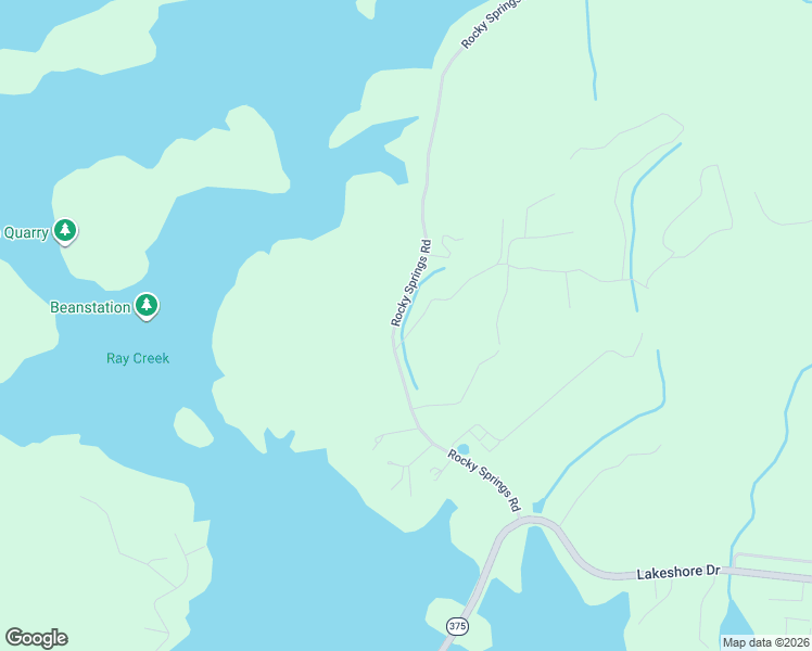 map of restaurants, bars, coffee shops, grocery stores, and more near 132 Rhondas Way in Bean Station