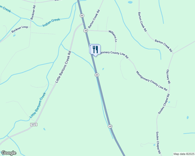 map of restaurants, bars, coffee shops, grocery stores, and more near 6467 State Highway 48 in Cumberland Furnace