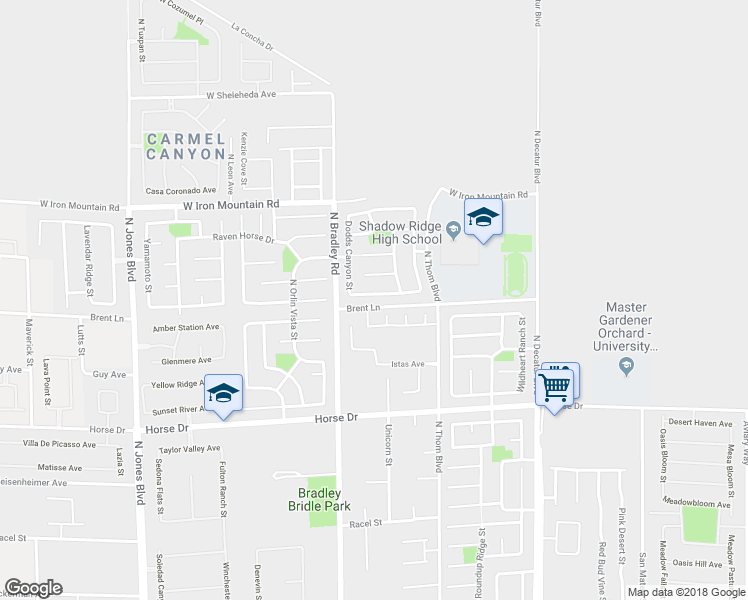 map of restaurants, bars, coffee shops, grocery stores, and more near 5321 Welch Valley Avenue in Las Vegas