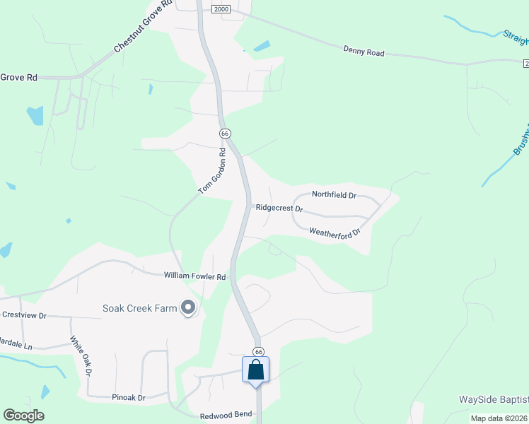 map of restaurants, bars, coffee shops, grocery stores, and more near 210 Ravenwood Court in King