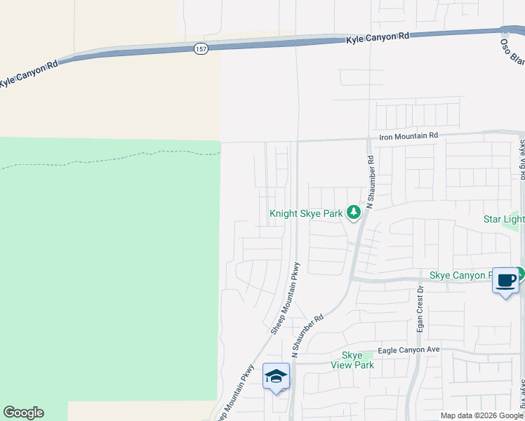 map of restaurants, bars, coffee shops, grocery stores, and more near 8846 Grabill Spruce Street in Las Vegas