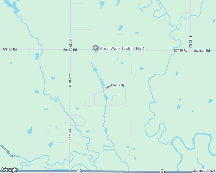 map of restaurants, bars, coffee shops, grocery stores, and more near 235 Sun Prairie Street in Pryor