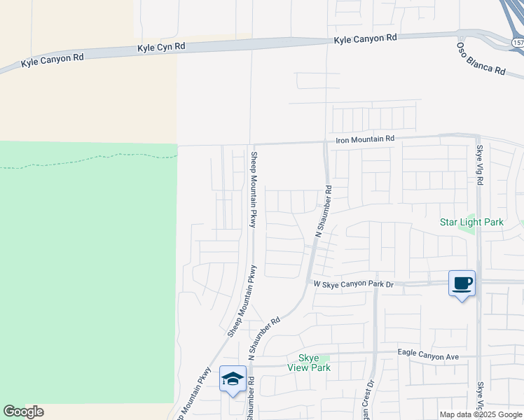 map of restaurants, bars, coffee shops, grocery stores, and more near 8873 Faxom Street in Las Vegas