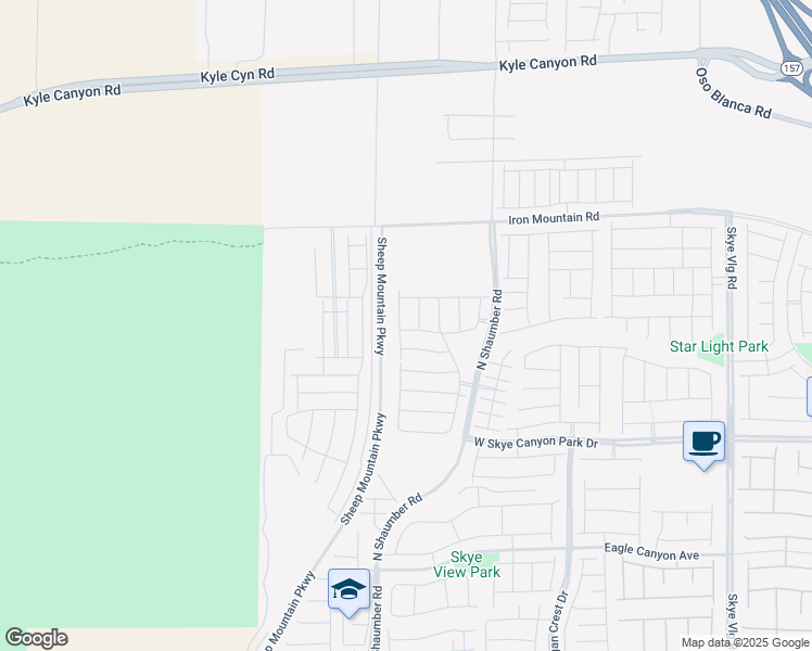 map of restaurants, bars, coffee shops, grocery stores, and more near 8874 Faxom Street in Las Vegas