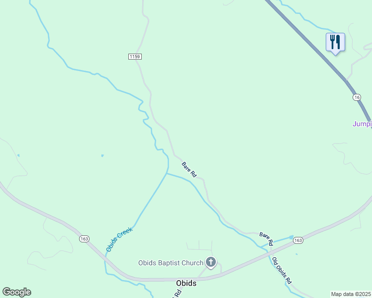 map of restaurants, bars, coffee shops, grocery stores, and more near 1283 Bare Road in West Jefferson