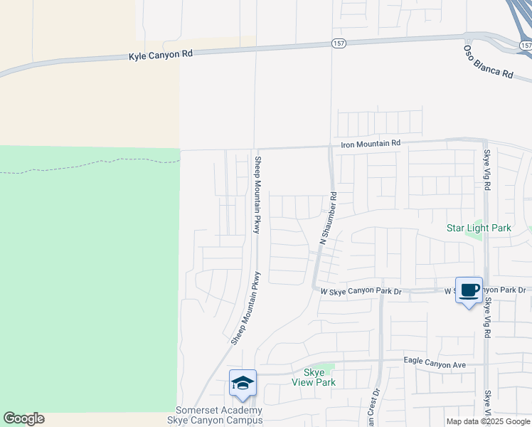 map of restaurants, bars, coffee shops, grocery stores, and more near 8885 Faxom Street in Las Vegas