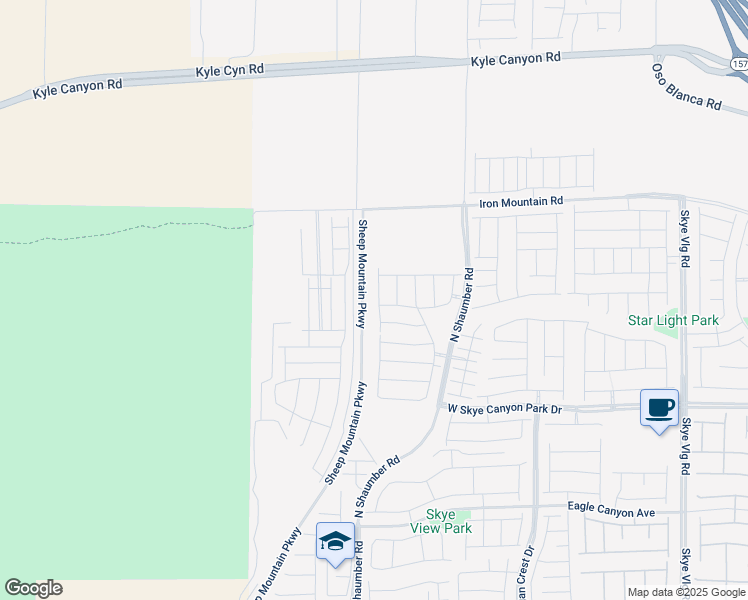 map of restaurants, bars, coffee shops, grocery stores, and more near 8885 Faxom Street in Las Vegas