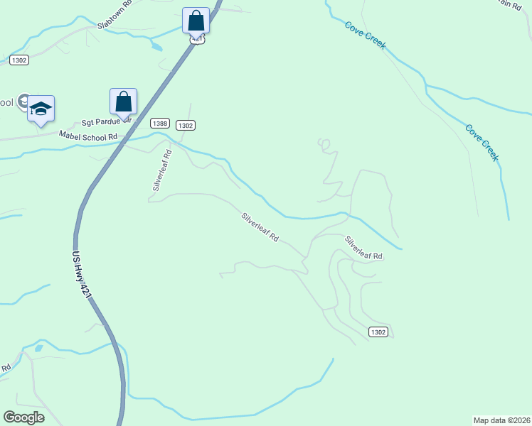 map of restaurants, bars, coffee shops, grocery stores, and more near 873 Silverleaf Road in Zionville