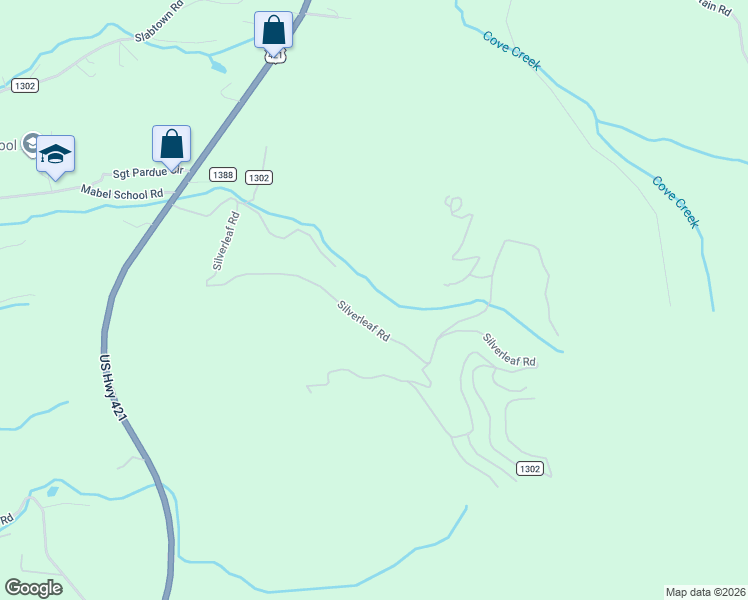 map of restaurants, bars, coffee shops, grocery stores, and more near 873 Silverleaf Rd in Zionville