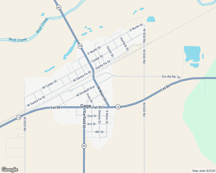 map of restaurants, bars, coffee shops, grocery stores, and more near 106 East School in Gage