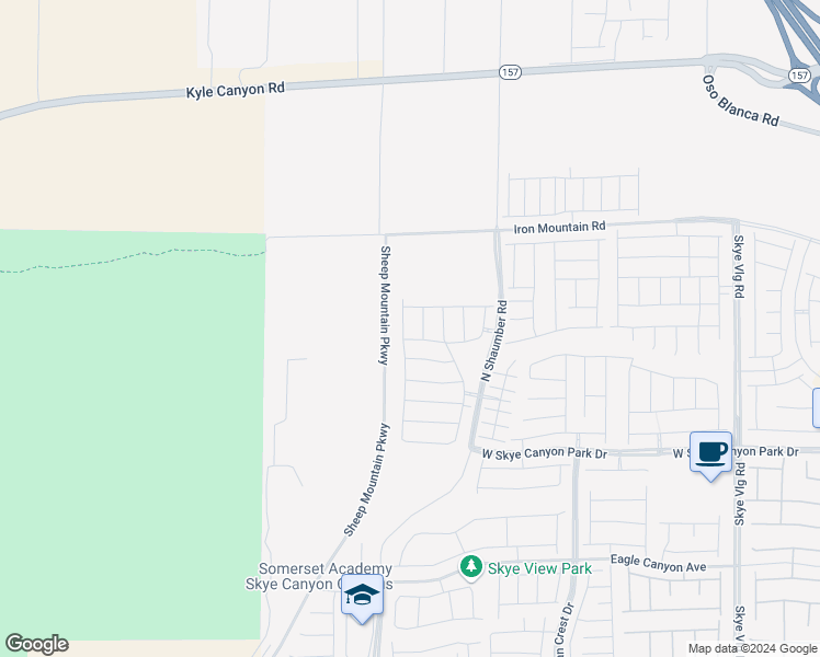 map of restaurants, bars, coffee shops, grocery stores, and more near 8898 Faxom Street in Las Vegas