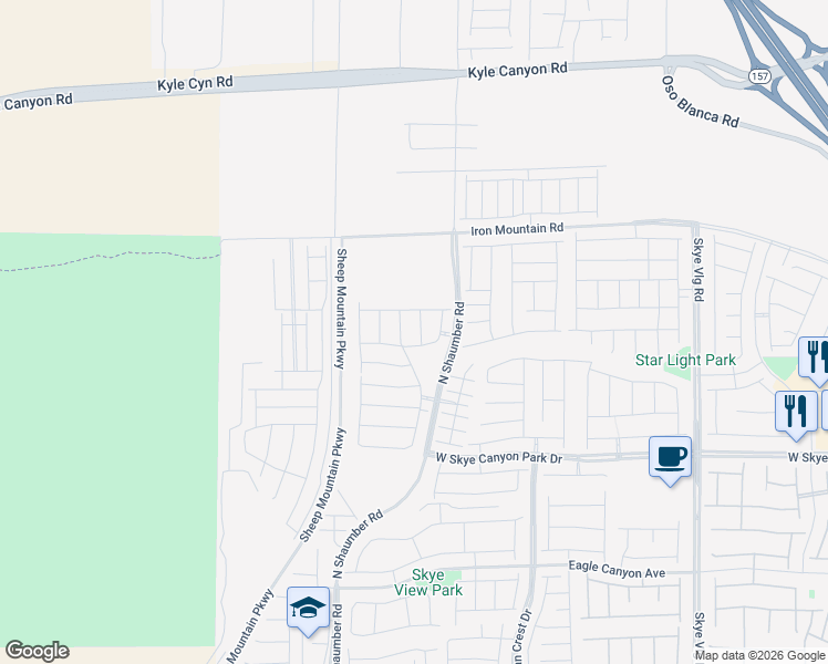 map of restaurants, bars, coffee shops, grocery stores, and more near 8897 Howell Street in Las Vegas