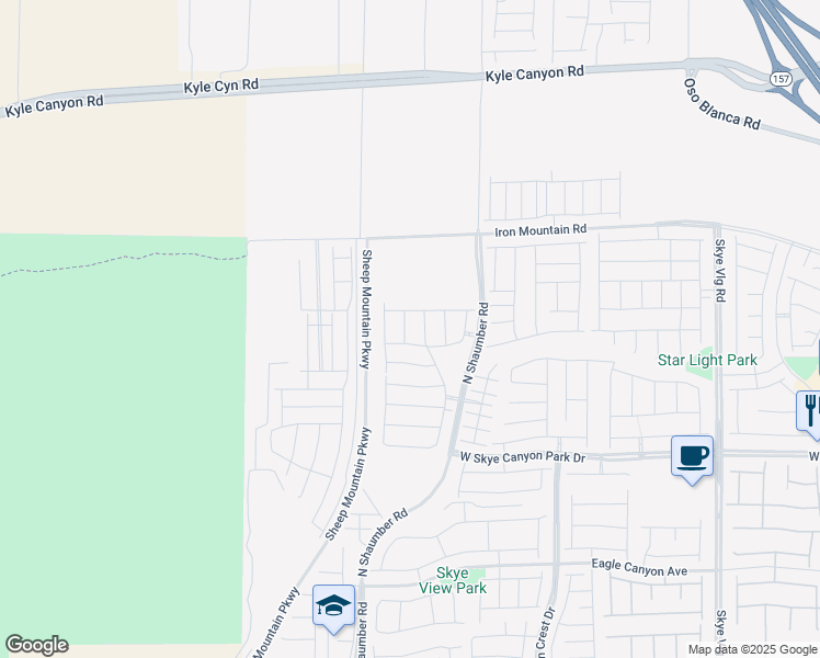 map of restaurants, bars, coffee shops, grocery stores, and more near 8910 Gilpin Street in Las Vegas