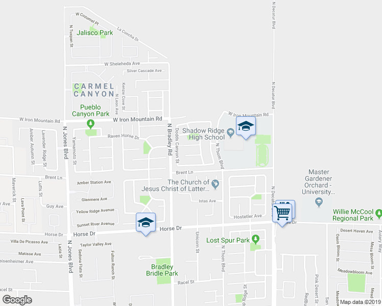 map of restaurants, bars, coffee shops, grocery stores, and more near 5328 Jackson Valley Court in Las Vegas