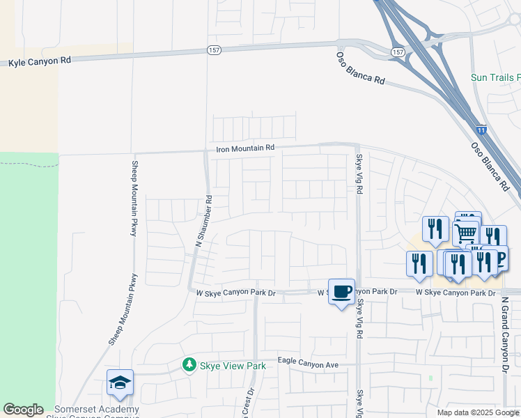 map of restaurants, bars, coffee shops, grocery stores, and more near 10332 Terra Landings Avenue in Las Vegas