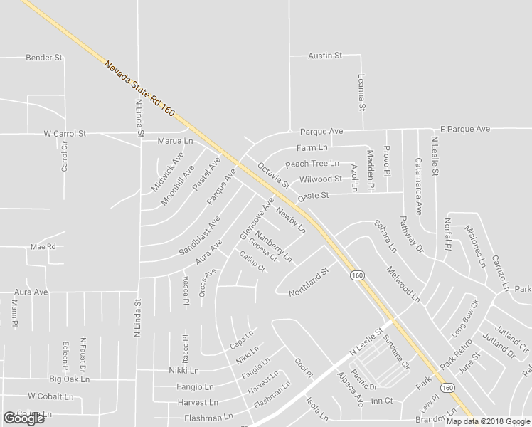 map of restaurants, bars, coffee shops, grocery stores, and more near 6721 Nook Place in Pahrump