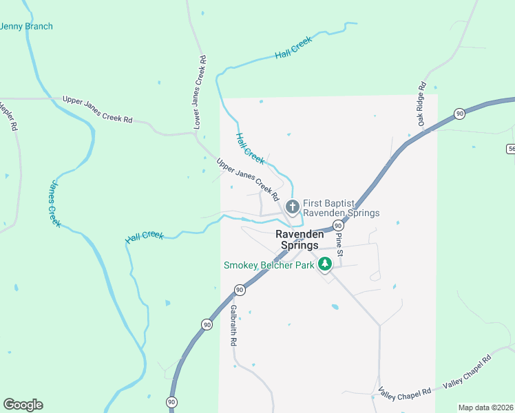 map of restaurants, bars, coffee shops, grocery stores, and more near 142 Upper Janes Creek Road in Ravenden Springs