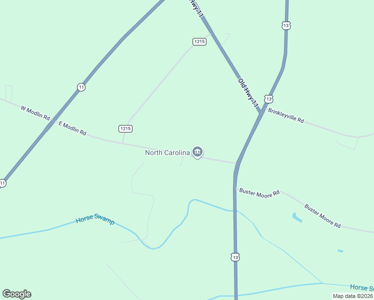 map of restaurants, bars, coffee shops, grocery stores, and more near Modlin Hatchery Rd in Ahoskie