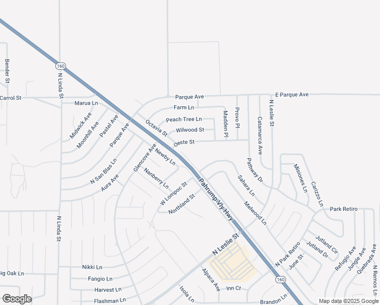 map of restaurants, bars, coffee shops, grocery stores, and more near 6681 Nevada 160 in Pahrump