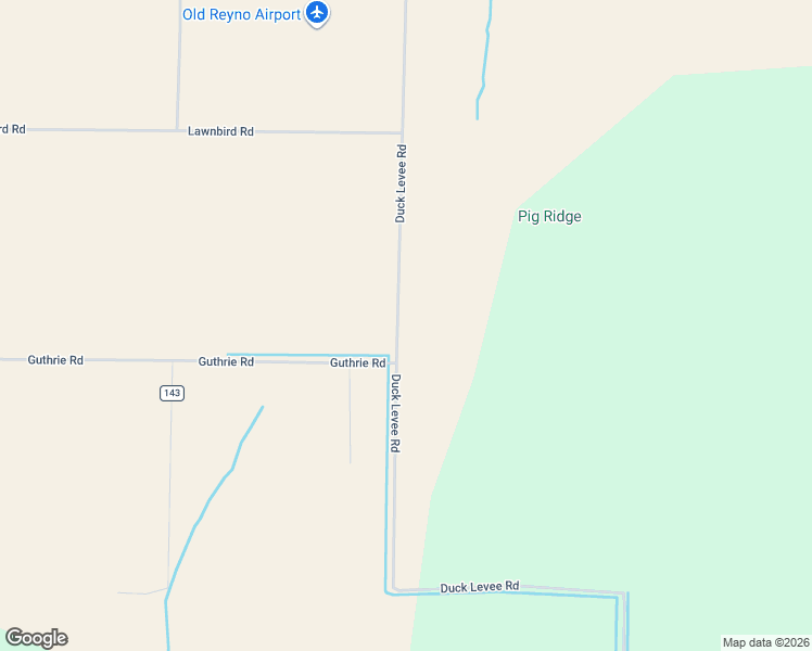 map of restaurants, bars, coffee shops, grocery stores, and more near 2374 Duck Levee Road in Biggers