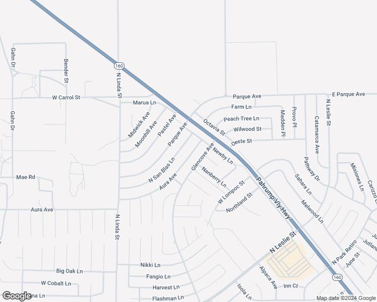 map of restaurants, bars, coffee shops, grocery stores, and more near 6770 Aura Avenue in Pahrump