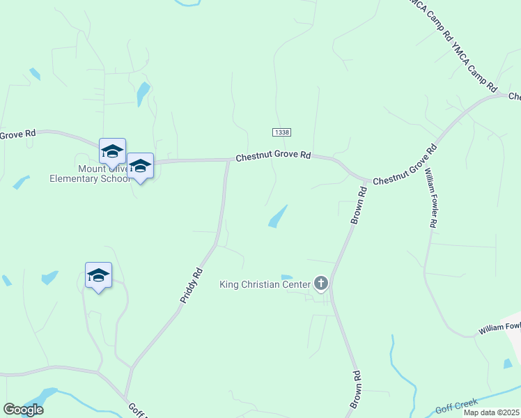 map of restaurants, bars, coffee shops, grocery stores, and more near 1087 Baron Road in King