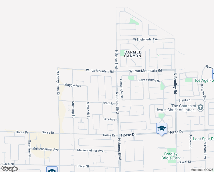map of restaurants, bars, coffee shops, grocery stores, and more near 8630 Lavender Ridge Street in Las Vegas